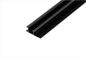 濮阳航空纤维墙咔铝合金带灯中条（哑黑氧化）