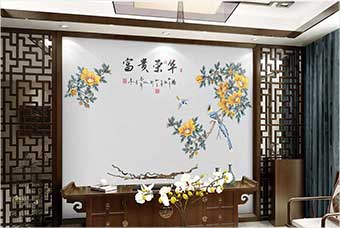 濮阳森佰汇航空纤维墙咔(富贵荣华)